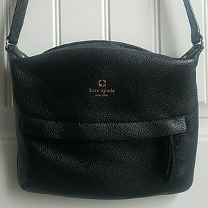 Kate Spade Black Pebble Leather Cross body